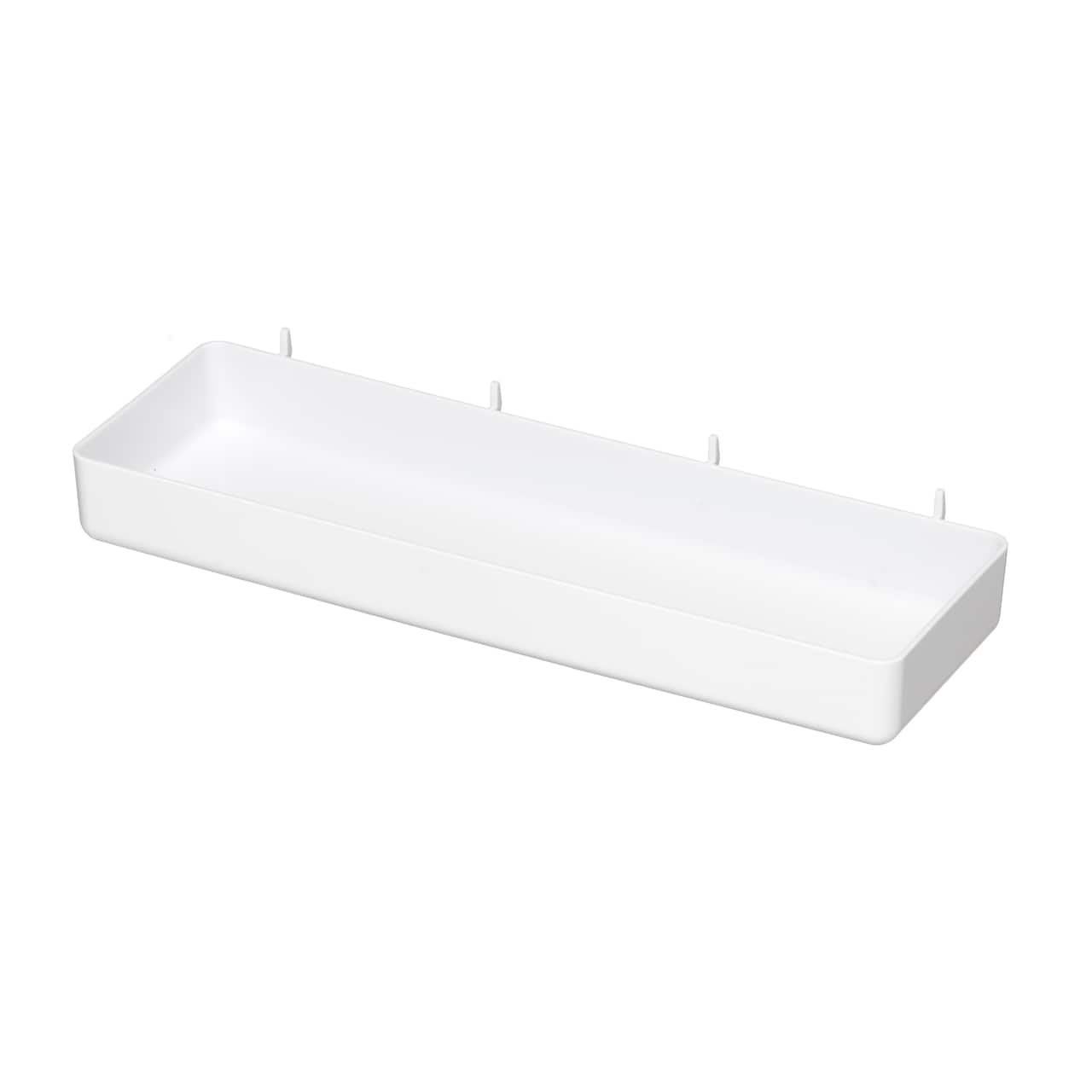 Étagère de rangement blanche pour panneau perforé d’Ordonnez simplement